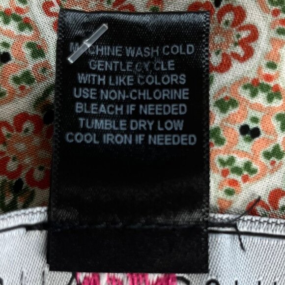 Polly & Esther Blouse Top Womens XL Tie Patchwork Sleeveless New - Picture 7 of 10